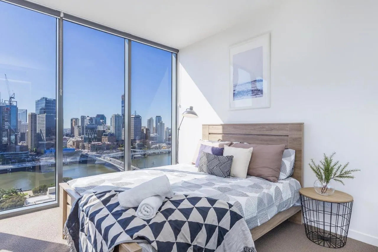Apartment Kozyguru South Brisbane Luxury River View 2 Bed + Free Parking Qsb038
